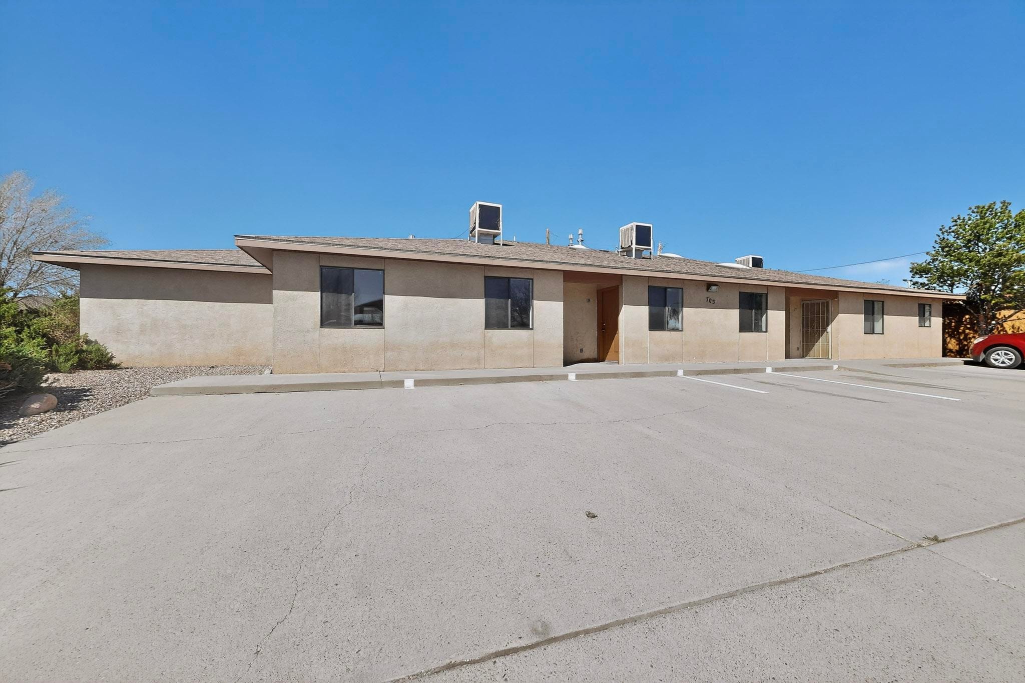 705 Bursum front building exterior with parking lot